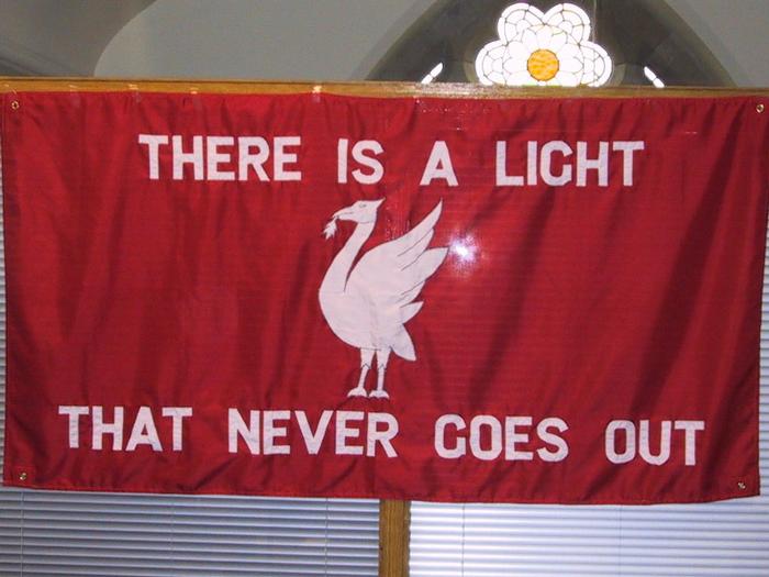 Tour flag from the Merseyside Bruise Boys