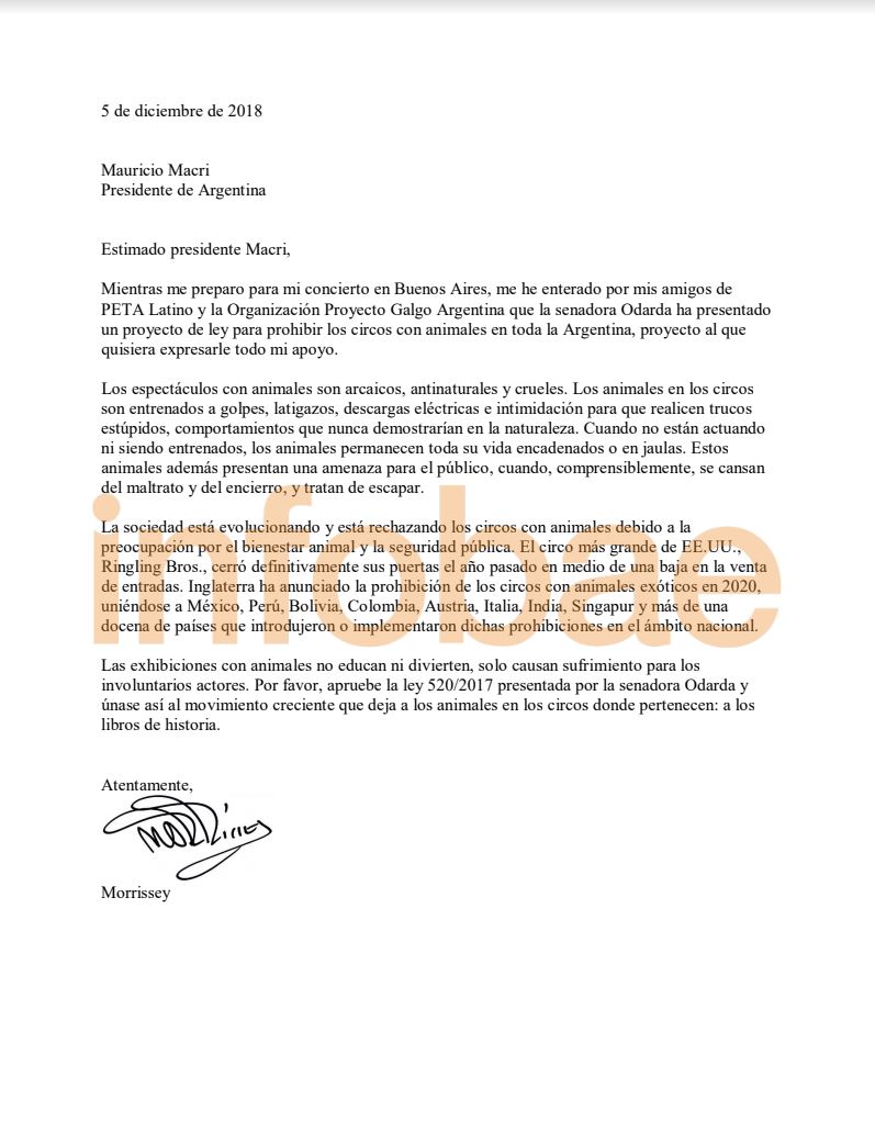 Morrissey_Argentina_letter To Congress And President